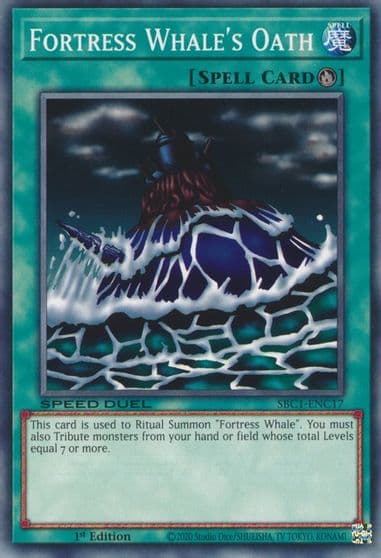 Fortress Whales Oath Speed Duel: Streets of Battle City Yu-Gi-Oh! card