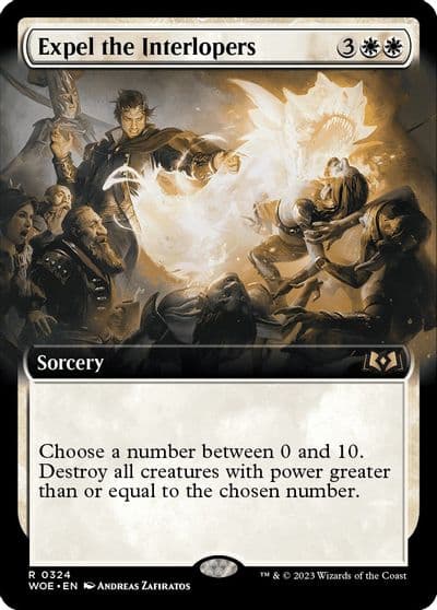 Expel the Interlopers Extended Art Wilds of Eldraine Magic card
