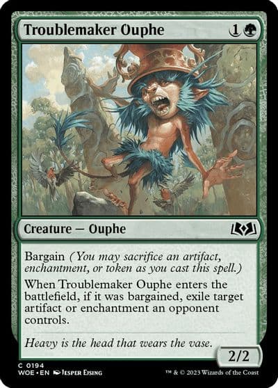 Troublemaker Ouphe Wilds of Eldraine Magic card