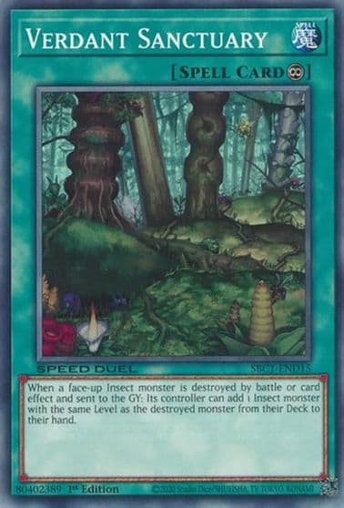 Verdant Sanctuary Speed Duel: Streets of Battle City Yu-Gi-Oh! card