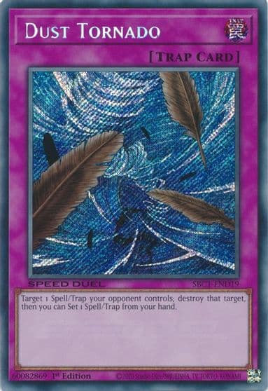 Dust Tornado Secret Rare Speed Duel: Streets of Battle City Yu-Gi-Oh! card