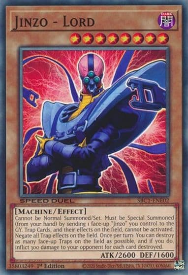 Jinzo Lord Speed Duel: Streets of Battle City Yu-Gi-Oh! card