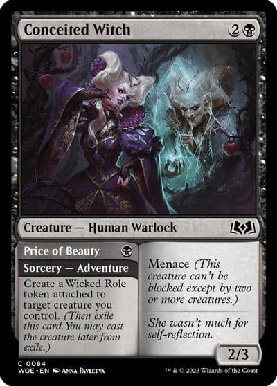 Conceited Witch Wilds of Eldraine Magic card
