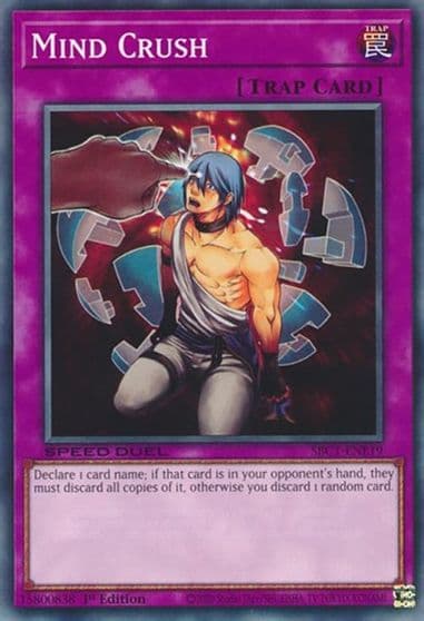 Mind Crush Speed Duel: Streets of Battle City Yu-Gi-Oh! card