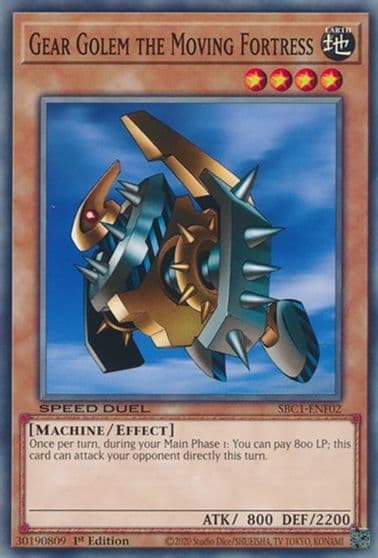 Gear Golem the Moving Fortress Speed Duel: Streets of Battle City Yu-Gi-Oh! card