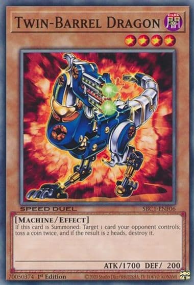 Twin Barrel Dragon Speed Duel: Streets of Battle City Yu-Gi-Oh! card