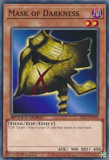 Mask of Darkness Speed Duel: Streets of Battle City Yu-Gi-Oh! card