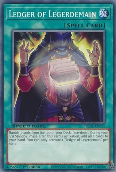 Ledger of Legerdemain Speed Duel: Streets of Battle City Yu-Gi-Oh! card