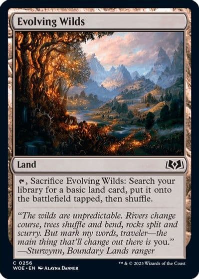 Evolving Wilds Wilds of Eldraine Magic card