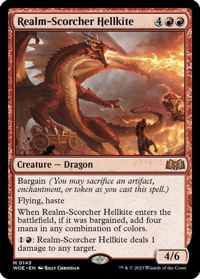 Realm Scorcher Hellkite Wilds of Eldraine Magic card