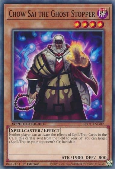 Chow Sai the Ghost Stopper Speed Duel: Streets of Battle City Yu-Gi-Oh! card