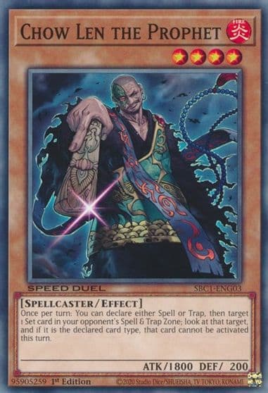 Chow Len the Prophet Speed Duel: Streets of Battle City Yu-Gi-Oh! card
