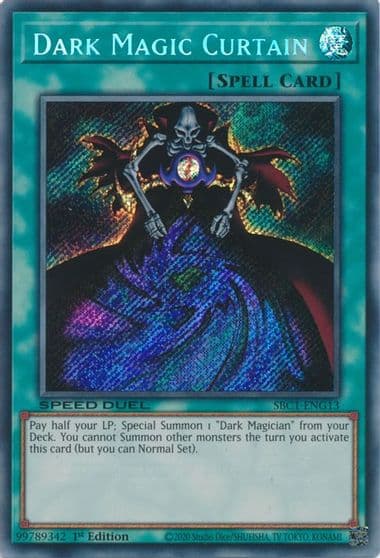 Dark Magic Curtain Secret Rare Speed Duel: Streets of Battle City Yu-Gi-Oh! card
