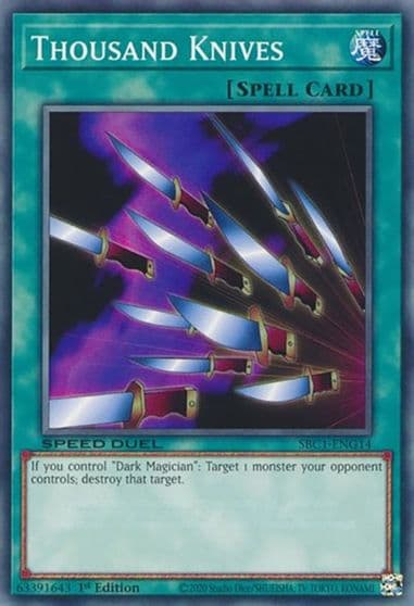 Thousand Knives Speed Duel: Streets of Battle City Yu-Gi-Oh! card