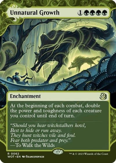 Unnatural Growth Wilds of Eldraine: Enchanting Tales Magic card