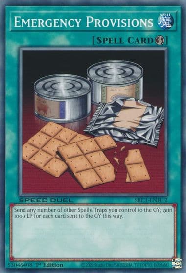 Emergency Provisions Speed Duel: Streets of Battle City Yu-Gi-Oh! card