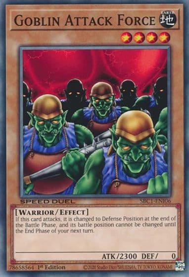Goblin Attack Force Speed Duel: Streets of Battle City Yu-Gi-Oh! card
