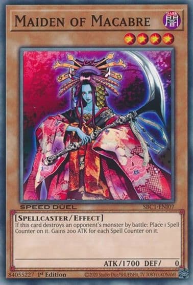Maiden of Macabre Speed Duel: Streets of Battle City Yu-Gi-Oh! card