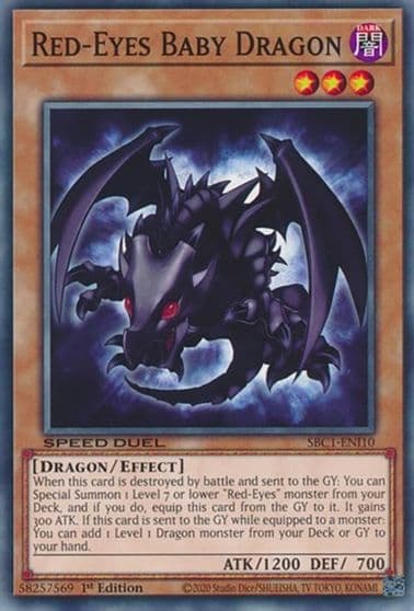 Red Eyes Baby Dragon Speed Duel: Streets of Battle City Yu-Gi-Oh! card