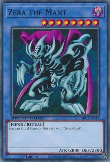 Zera the Mant Speed Duel: Streets of Battle City Yu-Gi-Oh! card