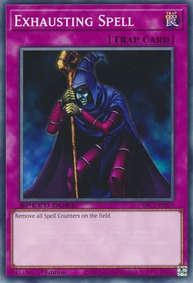Exhausting Spell Speed Duel: Streets of Battle City Yu-Gi-Oh! card