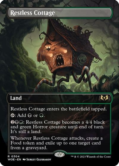 Restless Cottage Borderless Wilds of Eldraine Magic card