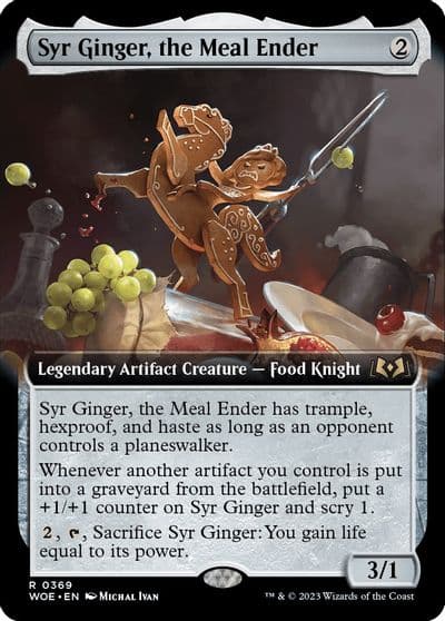 Syr Ginger the Meal Ender Extended Art Wilds of Eldraine Magic card