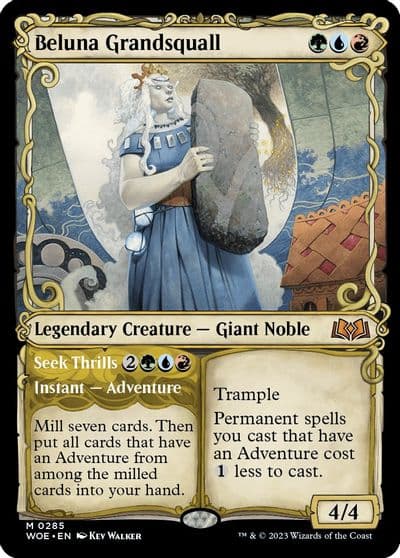 Beluna Grandsquall Showcase Wilds of Eldraine Magic card