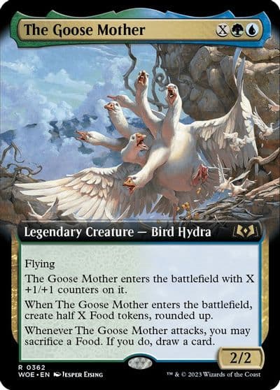 The Goose Mother Extended Art Wilds of Eldraine Magic card