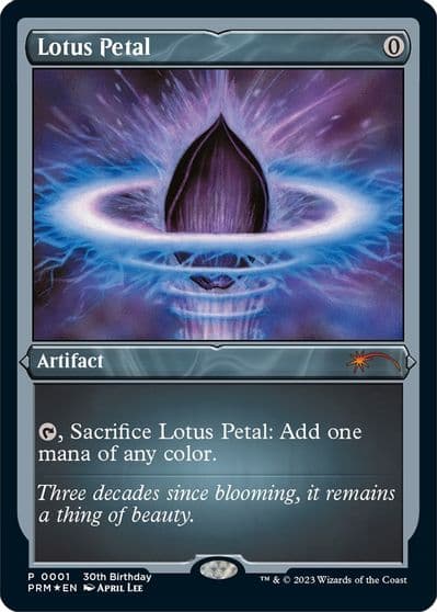 Lotus Petal Foil Etched Unique and Miscellaneous Promos Magic card
