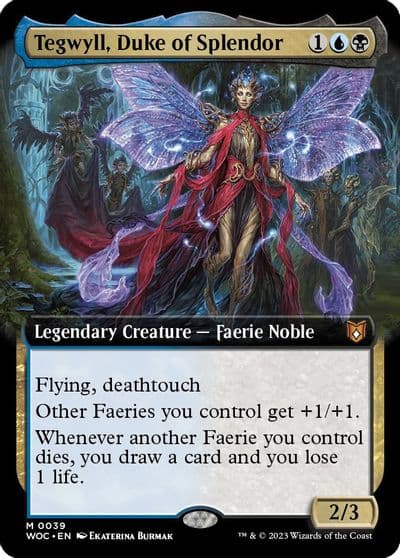 Tegwyll Duke of Splendor Extended Art Commander: Wilds of Eldraine Magic card