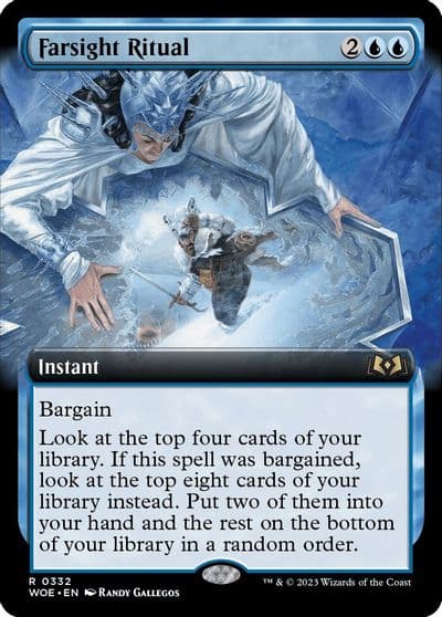 Farsight Ritual Extended Art Wilds of Eldraine Magic card