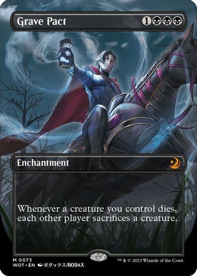 Grave Pact Anime Borderless Wilds of Eldraine: Enchanting Tales Magic card