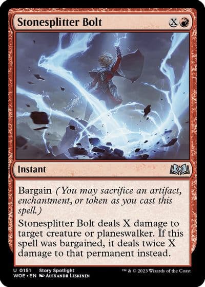 Stonesplitter Bolt Wilds of Eldraine Magic card