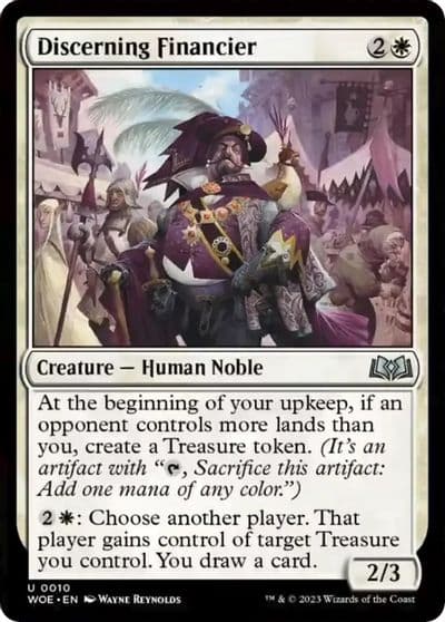 Discerning Financier Wilds of Eldraine Magic card