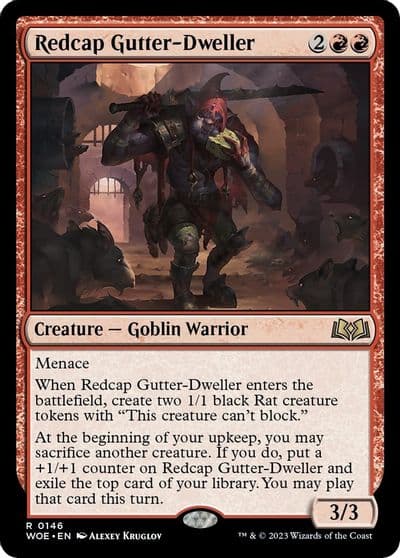 Redcap Gutter Dweller Wilds of Eldraine Magic card