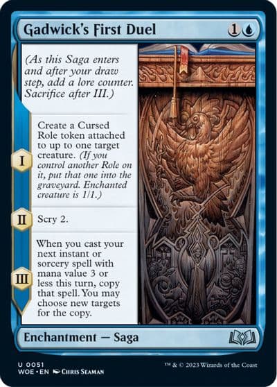 Gadwicks First Duel Wilds of Eldraine Magic card