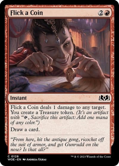 Flick a Coin Wilds of Eldraine Magic card