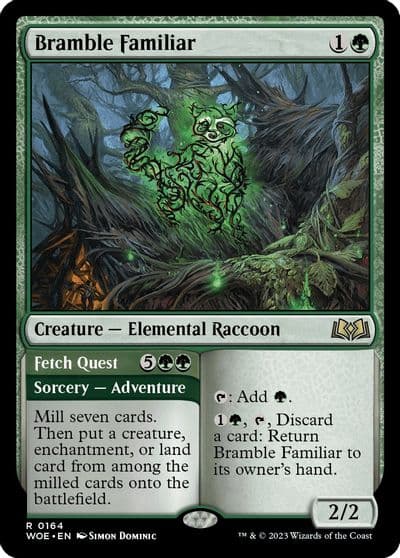 Bramble Familiar Wilds of Eldraine Magic card