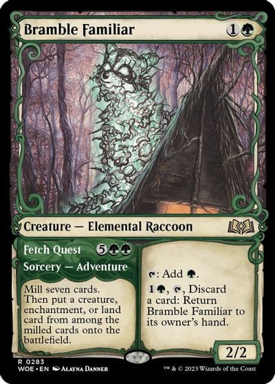 Bramble Familiar Showcase Wilds of Eldraine Magic card