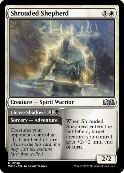 Shrouded Shepherd Wilds of Eldraine Magic card