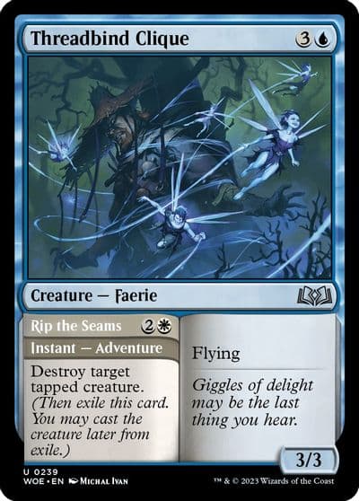 Threadbind Clique Wilds of Eldraine Magic card