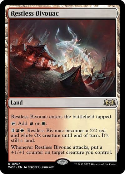 Restless Bivouac Wilds of Eldraine Magic card