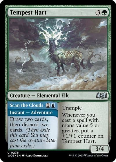 Tempest Hart Wilds of Eldraine Magic card
