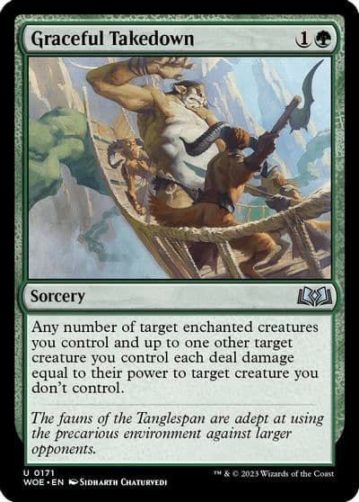Graceful Takedown Wilds of Eldraine Magic card