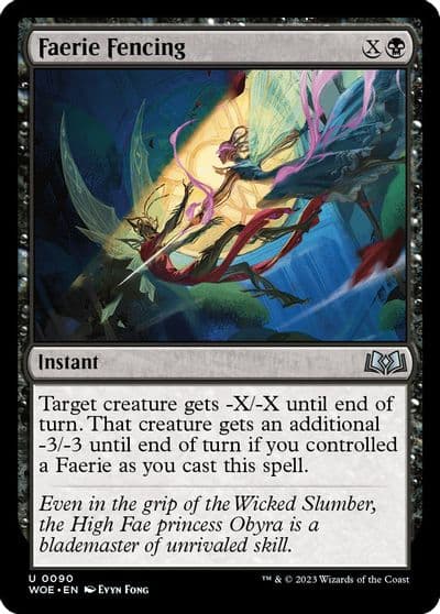 Faerie Fencing Wilds of Eldraine Magic card