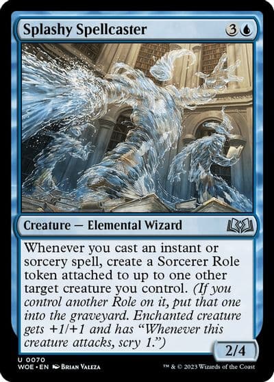 Splashy Spellcaster Wilds of Eldraine Magic card