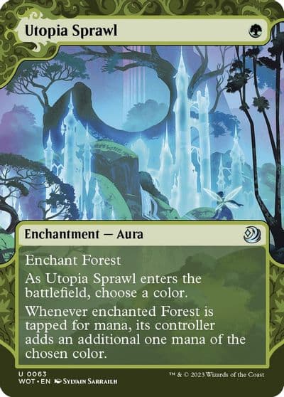 Utopia Sprawl Wilds of Eldraine: Enchanting Tales Magic card