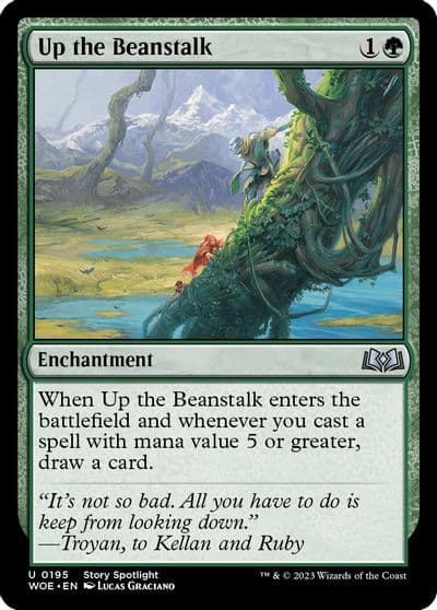 Up the Beanstalk Wilds of Eldraine Magic card