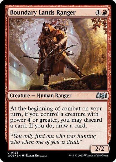 Boundary Lands Ranger Wilds of Eldraine Magic card